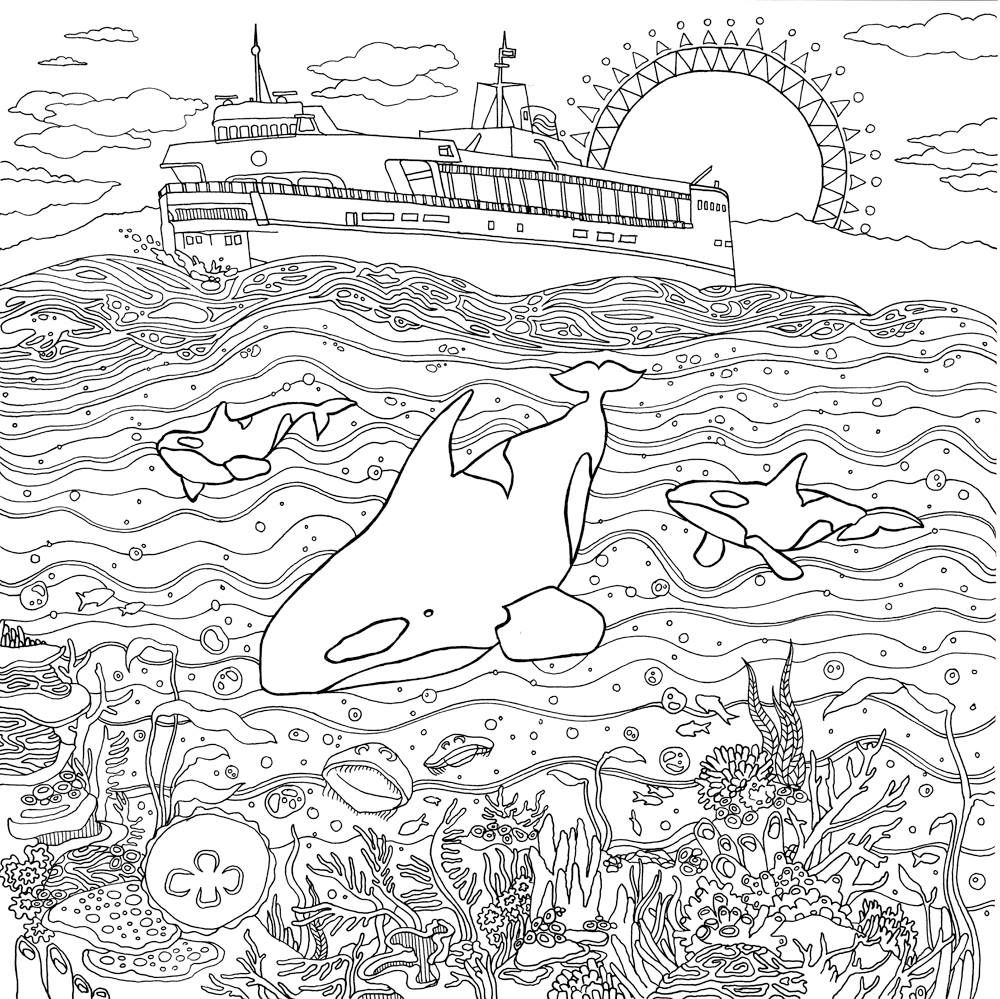 Detailed Landscape Coloring Pages For Adults Part 2